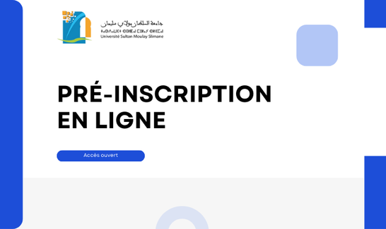 Pré-Inscription en ligne